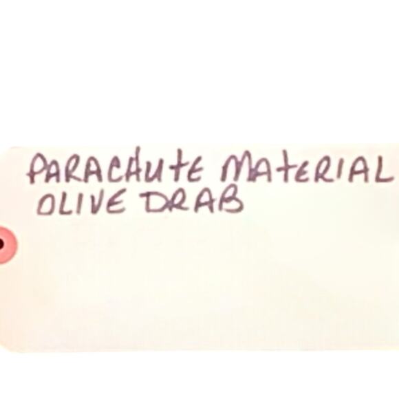 Vintage Military Olive Drab Parachute Ripstop Material, By The Yard 36"L x 60"W - Picture 2 of 3